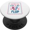 My Flip My Flop Co. Design estivo per coppia You're The Flip To My Flop PopSockets PopGrip Adesivo