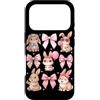 Coquette Bow Aesthetic Rabbit Graphic Wo Custodia per iPhone 17 Pro Carino Bunny Ribbon Coquette Bow Estetica Coniglio Amante
