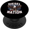 Rolling Coal Gifts for Men and Women Carbone diesel diesel del rotolo di Turbo di U.S.A. del camion diesel di rotolamento PopSockets PopGrip Adesivo