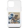 Rottweiler Puppy Lover PS Custodia per iPhone 12 mini Rottweiler giapponese Kanagawa Wave Surf amante dei cani