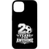 Awesome Soccer Football Birthday Party A Custodia per iPhone 13 2 ° compleanno ragazzo calcio 2 anni di essere fantastico calcio