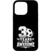 Awesome Soccer Football Birthday Party A Custodia per iPhone 15 Pro Max 3 ° compleanno ragazzo calcio 3 anni di essere fantastico calcio