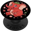 Strawberry Elephant Italian Brainrot Shi Elefante Fragola Italiano Brainrot Meme Ritorno A Scuola PopSockets PopGrip Adesivo