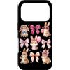 Coquette Bow Aesthetic Rabbit Graphic Wo Custodia per iPhone 17 Pro Carino Bunny Coquette Bow Ribbon Estetica Coniglio Amante