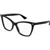 Gucci GG1817O 001 | Occhiali da Vista Graduati | Prova Online | Plastica | Cat Eye | Nero | Adrialenti