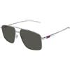 Gucci GG1676S 001 | Occhiali da Sole Graduati o Non Graduati | Prova Online | Unisex | Metallo | Pilot | Argento | Adrialenti