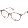 MAX&Co. MO5198 072 | Occhiali da Vista Graduati | Plastica | Tondi | Rosa, Trasparente | Adrialenti