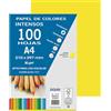 DOHE - Mod. 30165 - Risma da 100 Fogli, Formato: A4, Peso: 80 g, Colore: Giallo Intenso