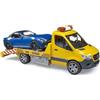bruder 02675 - Trasportatore Mercedes Benz Sprinter con modulo luci e suoni, Roadster, Cabrio