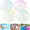 Conjuju 4 Pezzi Palloncini Acqua Riutilizzabili, Grande Pallone Trasparente Palla Gonfiabile Palla di Gomma Morbida per Bambini, Adulti, Famiglia, Gioco (Large)