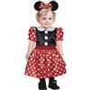 FIESTAS GUIRCA | Costume di Topolino Bebè (12-18 Mesi) - Diadema e Vestito - Costumi da Topolina per Halloween, Carnevale e Feste in Maschera - Ideale per Bebè Femminucce - Rosso e Nero