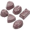 HANABASS Modelli di Cioccolato Artificiale in Pvc per Ragazzo Ragazza 6 Unitá Diverse Sagome Colore Nero Decorazioni Realistiche per Esposizione e Gioco