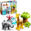 LEGO JOERRES DUPLO Wild Animals of Africa 10971 Safari Building Toy Set per Toddlers, Preschool Boys and Girls Ages 2-5 (10 pezzi)