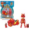 Giochi Preziosi Petronix Defender - Matt e Pup- E, Missione con Motocicletta e Zaino Removibile Giocattolo, Personaggio Action Figure 7 cm, Supereroe Trasformabile per Bambini dai 3 anni
