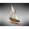Mamoli Mini Nina Scale: 1/106 Wooden Ship Model Kit, Pre-Carved Wooden Hull, Length: 235 mm, Height:285mm MM16