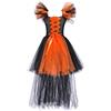HEONSATI Vestiti Di Halloween Per Bambino Costume Cocktail Carnevale Per Ragazze Bimba Abito Tutù Da Balletto In Tulle Principessa Bambina Abiti Per Travestimento Retrò Per Feste E Party a Tema Streghe
