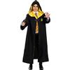 Funidelia Costume Ufficiale Tassorosso Harry Potter per uomo e donna, Include: Tunica con stemma stampato, Taglia L - Tenuta per adulti per feste, Carnevale e Halloween