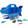 Teamsterz Beast Machines Shark Destroyer Set composto da 2 veicoli pressofusi, 2 statuette di squalo, 3 missili, lanciatore missilistico e deposito per fino a 8 auto, custodia