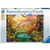 Ravensburger - Puzzle La Terra dei Dinosauri, 500 Pezzi, Idea regalo, per Lei o Lui, Puzzle Adulti