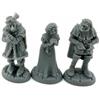 REAPER 3 x TOWNSFOLK: CAPTIVES - Reaper Miniature Bones USA Dungeon Dwellers - tabletop figurine role playing game jeux de role - 7111