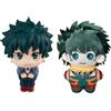 Xinchangda Set di 2 statuette MHA Midoriya Izuku di Midoriya Izuku, statuetta in peluche e portachiavi in peluche, set da collezione, decorazioni regalo per i fan