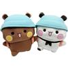 MezHi Bubu And Dudu Plush, Giocattolo Peluche Adorabile Coperta Conforme Animale, Regali per Natale per Ragazzi E Ragazze-2pc