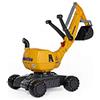 Rolly Toys RollyDigger Komatsu 421169 - Giocattolo di sabbia, colore grigio/giallo, per bambini dai 3 agli 8 anni, chiusura automatica, 102 x 43 x 74 cm