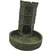 F Fityle Castello Torre dei Dadi Gioco di Ruolo da Tavolo Resina Accessorio Casuale per Giochi da Tavolo Torre di Lancio dei Dadi per Regalo di Compleanno, Giallo Verde