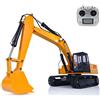TOUCAN RC HOBBY JDM 1/12 Rc Escavatore Idraulico Dipinto Assemblato Modello Telecomando Pompa Piste Radio Luce
