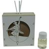 DLM Bomboniere DLM-A1295 Bomboniera profumatore a led cm 10x10x4 in legno colore bianco e panna con profumo e scatola modello Ballerina danza classica utile Diffusore tema Musica prodotto in Italia