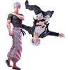 Zhongkaihua JJK - Set di 2 personaggi anime Gojo Satoru Action Figure da appendere a testa in giù edizioni danneggiate dalla guerra degli anime personaggio Gojo Figurine in PVC modello Desktop ornamenti