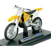 Generisch Welly Suzuki RM250 RM 250 Giallo Moto 1/18 Metallo Modello Die Cast Nuovo in Scatola con Cavalletto