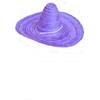 FIESTAS GUIRCA GUIRCA Cappello Messicano Sombrero Adulto 50 CM - Colori Assortiti (Viola)