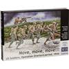 Masterbox Models Move, Move, Move!!! U.S. Soldiers 1944 Operation Overlord Period 7 Figures Set (1/35 Scale) by Master Box Models