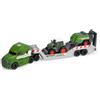 Dickie Toys - Fendt Micro Farm Truck (32 cm) - Set di 3 auto giocattolo (camion con rimorchio, trattore e pressa), giocattoli per bambini dai 3 anni in su