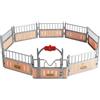 Generico Modello di stalla per - Set da gioco per recinto di animali da fattoria, collezione di figure di in PP, giocattolo realistico con per stalla | Set da gioco educativo e fantas