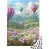 SHUNXIFQ Mongolfiere Puzzle in Legno 1000 Pezzi Adulto Regalo Per Amore E Amico Decorazione Interna Unica Per Gioco Familiare Gioco EduGattoion Stress Relief 1000pcs (75x50cm)