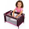 Kinderplay Lettino da Viaggio per Bambole - Culla pieghevole con borsa - Per bambole fino a 46 cm - Rete traspirante, tessuto lavabile, piedini antiscivolo - KP0400G