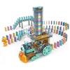Genérico Treno domino automatico - Gioco Domino Builder Interactive STEM, Domino Nindgler Gioco | Macchina divertente del treno del domino con musica e luci, gioco di apprendimento anticipato per ragazzi