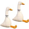 Gatuida 2 Unitá Oca di Peluche Morbida 30Cm in Velluto Cotone PP, Giocattoli Animali di Peluche per Ragazzo Ragazza, Resistente e Realistico, per Divano e Letto