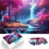 AITEXI Puzzle 1000 pezzi per adolescenti Paesaggi giapponesi d'epoca Gioco intellettuale giocattolo Migliorare l'amore tra le coppie 75x50cm