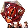 Rrlihjgu del bulbo oculare - Set di 20 facili da leggere - Set di RPG poliedrici fatti a mano con bordi e bellissime inclusioni per l'estetica