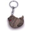 H-Customs Sigillo Seal Sea Seal Sea Lion Legno nobile a mano portachiavi pendente