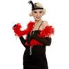 Funidelia | Boa di Piume Rossa per Donna e Uomo Anni 20, Cabaret, Gangster, Decenni - Accessori per Adulto, Accessorio per Costume - Rosso