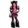 PRESTIGE & DELUXE Costume Carnevale DELUXE GATTA FUNKY KITTY girl bambina ragazza Taglia 5 6 7 8 9 10 ANNI (9-10 ANNI: altezza bimba/o 140 cm)