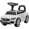 Baroni Toys Mercedes Ride-On Macchinina Spingi e Vai per Bambini 1-4 Anni, Fari LED, Suoni Realistici, Ruote Antiscivolo, Vano Portaoggetti, Design Antiribaltamento 65x28x39 cm Bianca