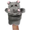ZUNOXAZ Marionetta Mano Peluche Ippopotamo Scuro per Gioco Interattivo Educativo per Genitori e Figli Morbida e Sicura per Racconti e Domestico