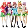 Zhongkaihua 5 pz/set Anime The Quintessential Quintuplets Figura, Nakano Miku Action Figure PVC Modello Giocattoli Desktop Ornamenti Forniture da Collezione
