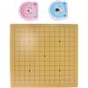 NOLITOY Set di Scacchi Portatile per Bambini con Scacchiera Doppia 9x9 e 13x13, Pietre di Plastica a Tema Orso, Gioco Educativo di Strategia per Casa e Viaggio