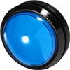 Mikikit Buzzer Elettronico con Pulsanti Luminosi ABS, per Giochi e Competizioni, Colore Blu